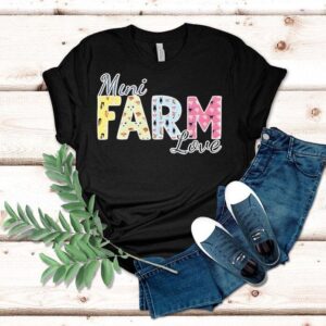 Adorable Mini Farm Design On Comfortable T-shirt
