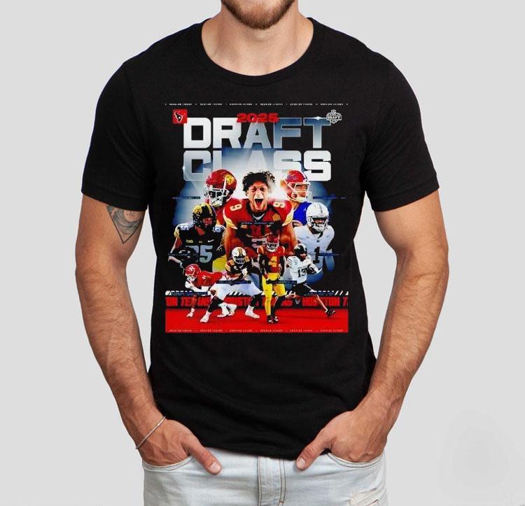 Houston Texans 2025 Rookie Spotlight Featuring Rising Stars And Future Legends T-shirt Houston Texans 2025 Rookie Spotlight Featuring Rising Stars And Future Legends T-shirt