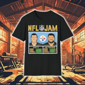 Pittsburgh Steelers stars TJ Watt and Cameron Heyward NFL tribute t-shirt