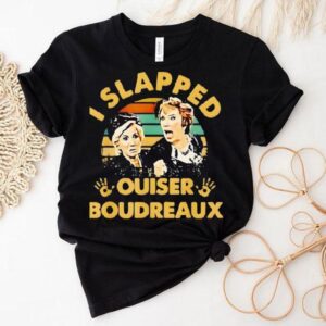 Vintage tee with Ouiser Boudreaux slap design t-shirt