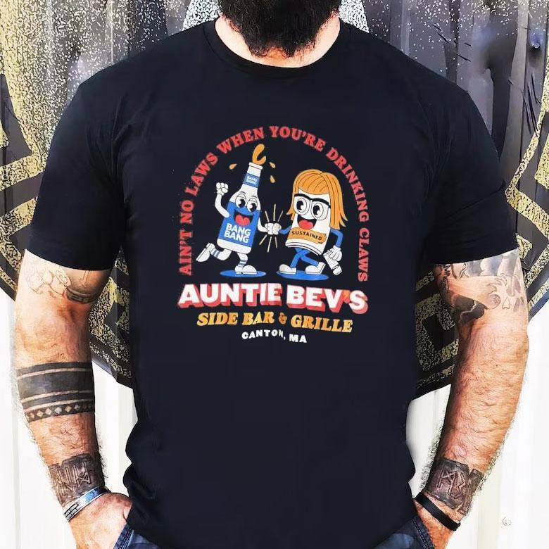 Auntie Bevs Bar Celebrates Freedom With Every Sip On T-Shirt Auntie Bevs Bar Celebrates Freedom With Every Sip On T-Shirt
