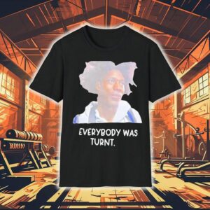 Brian Anderson rocks the everybody was turnt portrait t-shirt