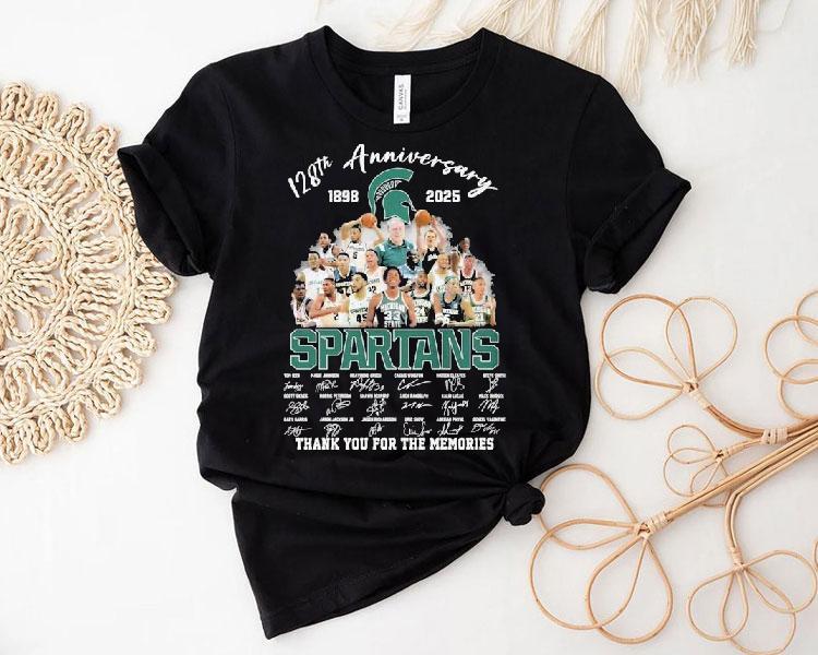 Celebrating 128 years of Michigan State Spartans legacy with a special 2025 t-shirt Celebrating 128 years of Michigan State Spartans legacy with a special 2025 t-shirt