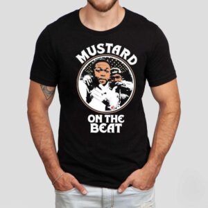 Fresh mustard yellow beats design t-shirt