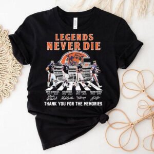 Honoring Chicago Bears icons with this timeless legends never fade t-shirt