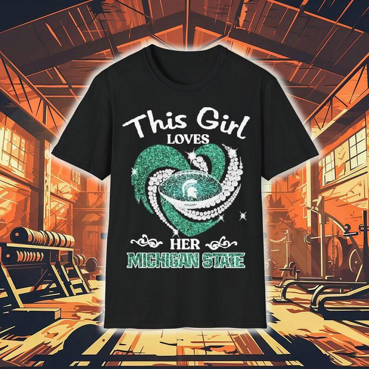 She proudly rocks her Spartans heart design t-shirt She proudly rocks her Spartans heart design t-shirt