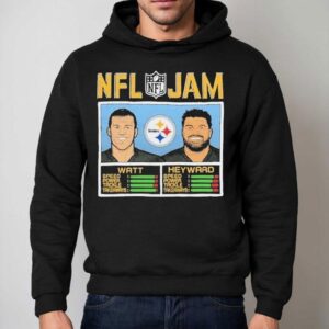 Pittsburgh Steelers stars TJ Watt and Cameron Heyward NFL tribute t-shirt 2 Pittsburgh Steelers Stars Tj Watt And Cameron Heyward Nfl Tribute Hoodie