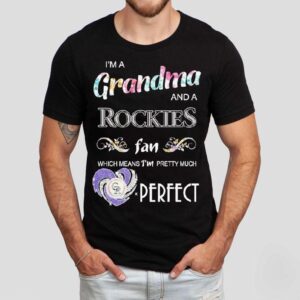 As a proud grandma and devoted Colorado Rockies supporter this diamond heart design is my perfect t-shirt