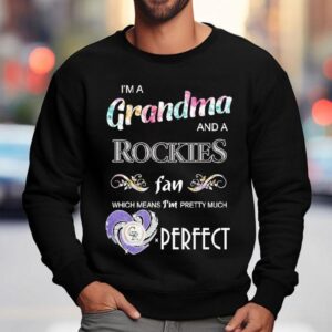 As A Proud Grandma And Devoted Colorado Rockies Supporter This Diamond Heart Design Is My Perfect Sweatshirt