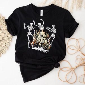 Burning bones design on a cool t-shirt