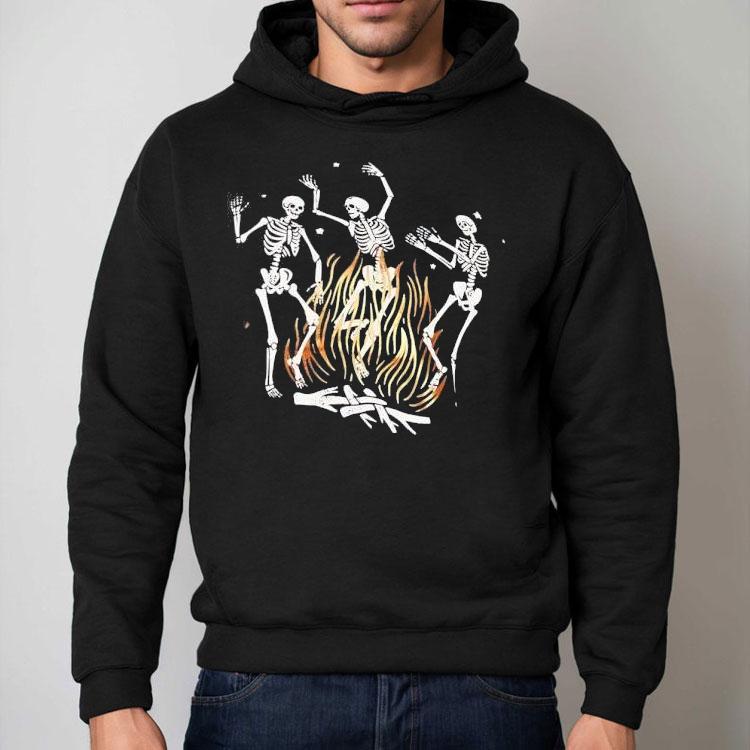 Burning bones design on a cool t-shirt Burning bones design on a cool t-shirt