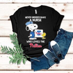 Celebrate Nurses Who Are DieHard Philadelphia Phillies Fans With This Snoopy And Woodstock TShirt Celebrate Nurses Who Are DieHard Philadelphia Phillies Fans With This Snoopy And Woodstock TShirt