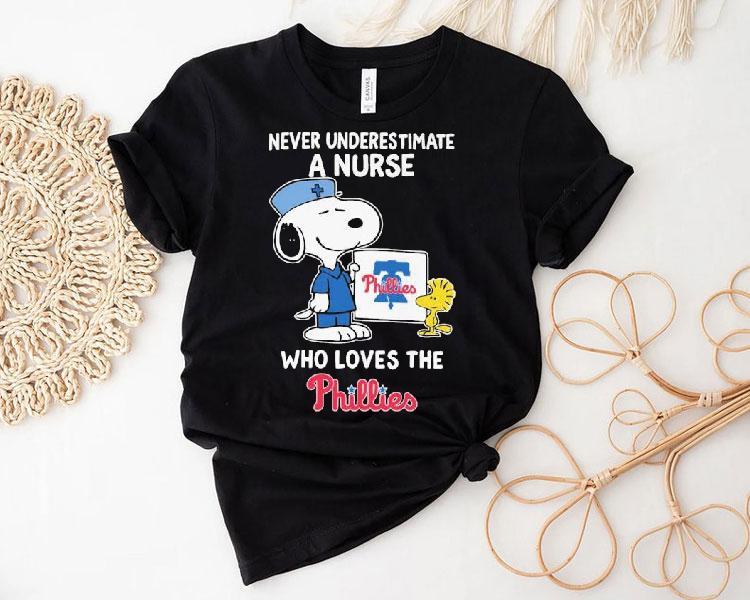 Celebrate Nurses Who Are DieHard Philadelphia Phillies Fans With This Snoopy And Woodstock TShirt Celebrate Nurses Who Are DieHard Philadelphia Phillies Fans With This Snoopy And Woodstock TShirt