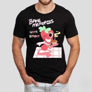 Cherish Sweet Moments In A Blooming Strawberry Print T-shirt