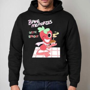 Cherish Sweet Moments In A Blooming Strawberry Print Hoodie