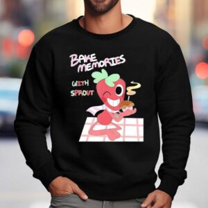 Cherish Sweet Moments In A Blooming Strawberry Print Sweatshirt