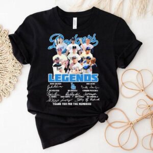 Dodgers iconic players memorial tribute signature t-shirt