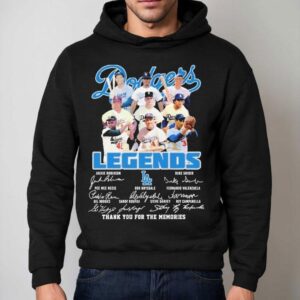 Dodgers Iconic Players Memorial Tribute Signature Hoodie