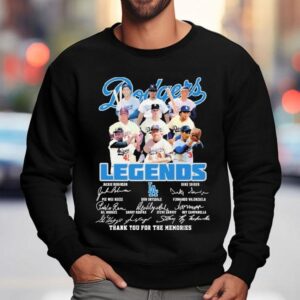 Dodgers Iconic Players Memorial Tribute Signature Sweatshirt