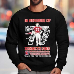 Honoring Kenneth Sims A Patriots Legend From 1982 To 1989 With Gratitude T-shirt 3 In Memories Of Kenneth Sims New England Patriots Forever Patriots Thank You For The Memories Sweatshirt