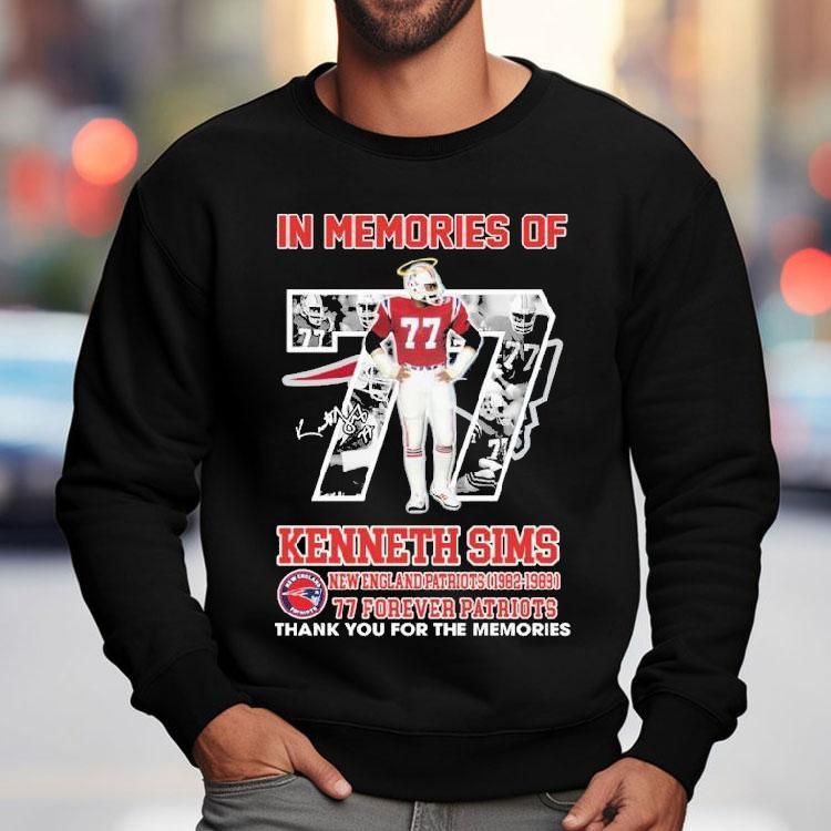 Honoring Kenneth Sims A Patriots Legend From 1982 To 1989 With Gratitude T-shirt Honoring Kenneth Sims A Patriots Legend From 1982 To 1989 With Gratitude T-shirt