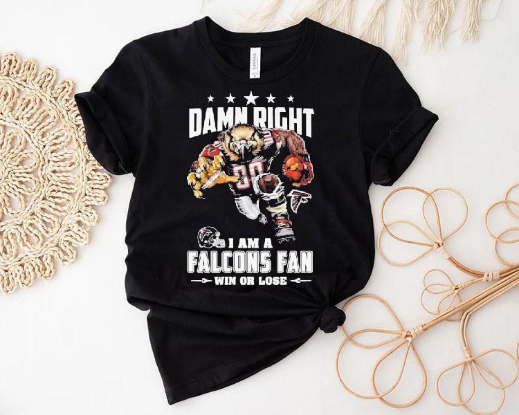 Proudly Supporting the Atlanta Falcons Through Every Season in This Tshirt Proudly Supporting the Atlanta Falcons Through Every Season in This Tshirt