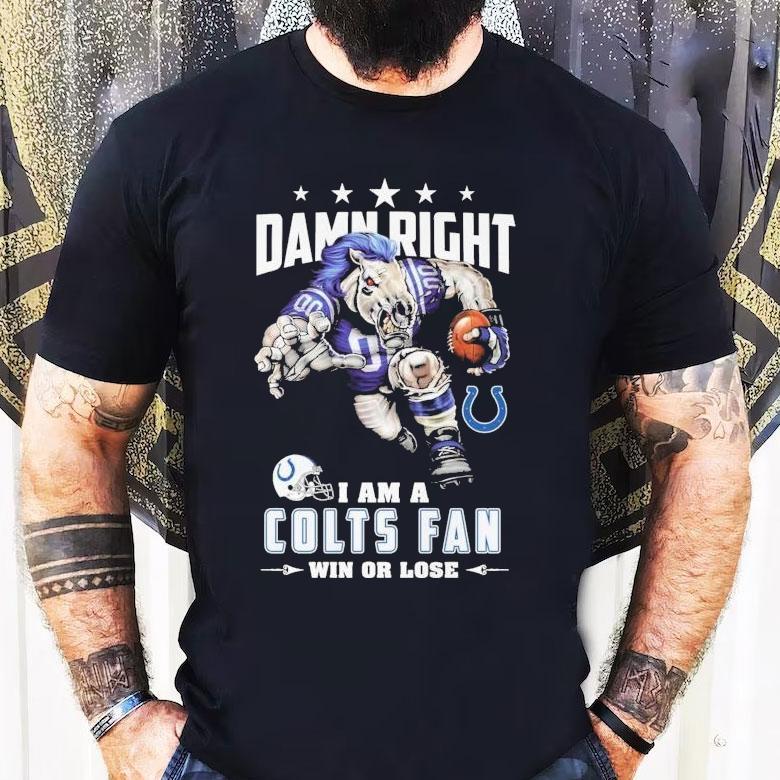 Proudly Supporting the Colts Through Every Game in This T-Shirt Proudly Supporting the Colts Through Every Game in This T-Shirt