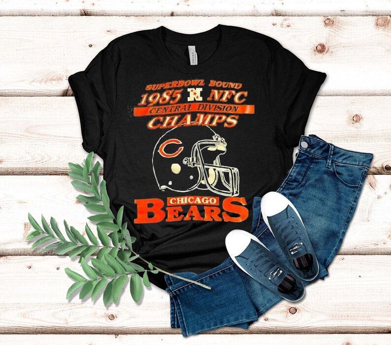 1985 Chicago Bears NFC Champions Retro Super Bowl T-shirt 1985 Chicago Bears NFC Champions Retro Super Bowl T-shirt