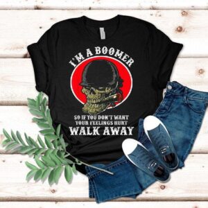 Boomer Humor Alert Dont Get Offended Skull And Cigarettes Tshirt