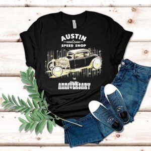 Celebrate two decades of Austin Speed Shop with this exclusive t-shirt