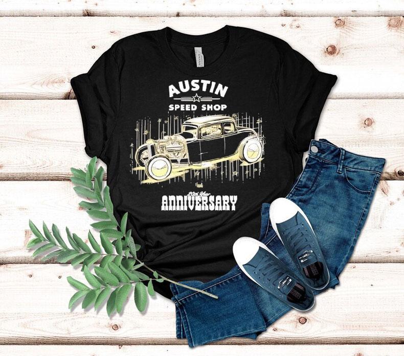 Celebrate two decades of Austin Speed Shop with this exclusive t-shirt Celebrate two decades of Austin Speed Shop with this exclusive t-shirt
