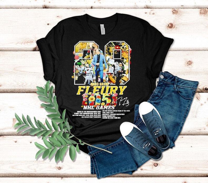 Celebrating Marc Andre Fleurys 1151 NHL game milestones with this stylish tshirt Celebrating Marc Andre Fleurys 1151 NHL game milestones with this stylish tshirt