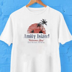 Discover Amity Island Sun Waves And Adventure T-shirt