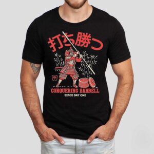 Dominate The Samurai Path From The Start With This Barbell Tshirt