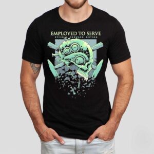 Eternal Forward Motion Skull Design On Trendy T-shirt