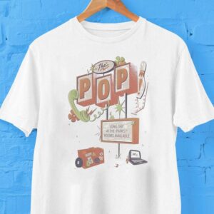 Exploring the vibrant parks room event in a stylish t-shirt