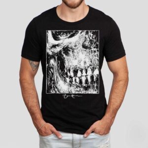 Fajar Allanda edgy skull design tshirt