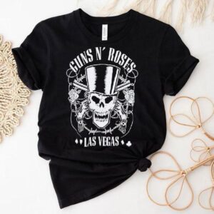 Guns N Roses Vegas skull design tshirt