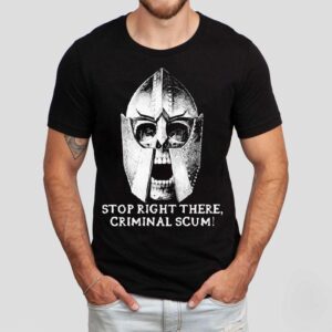 Halt lawbreaker llama menace design tshirt