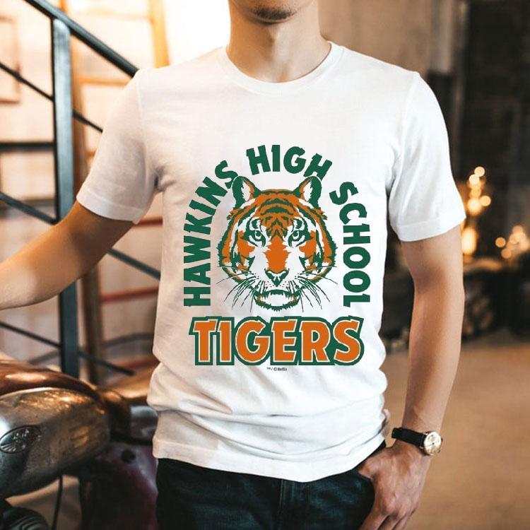 Hawkins Tigers vintage design from Stranger Things t-shirt Hawkins Tigers vintage design from Stranger Things t-shirt