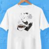 Hold up baby can you touch me now funny mind comic tshirt