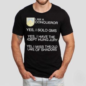 I conquered GMs alone and earned adept hung jury but still miss classic lake of shadows t-shirt