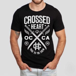 Loyal Crew Design With Heart And Sword Art T-shirt