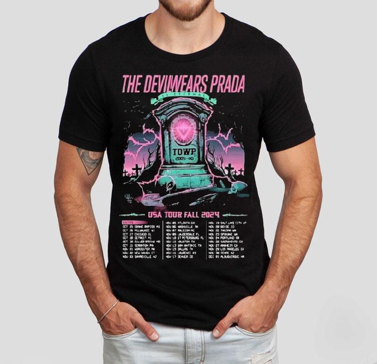 Prada Devil 2024 US Tour Dates Tshirt Prada Devil 2024 US Tour Dates Tshirt