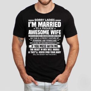 Proud Husband Shows Off His Amazing Wife With This Cool T-Shirt Proud Husband Shows Off His Amazing Wife With This Cool T-Shirt