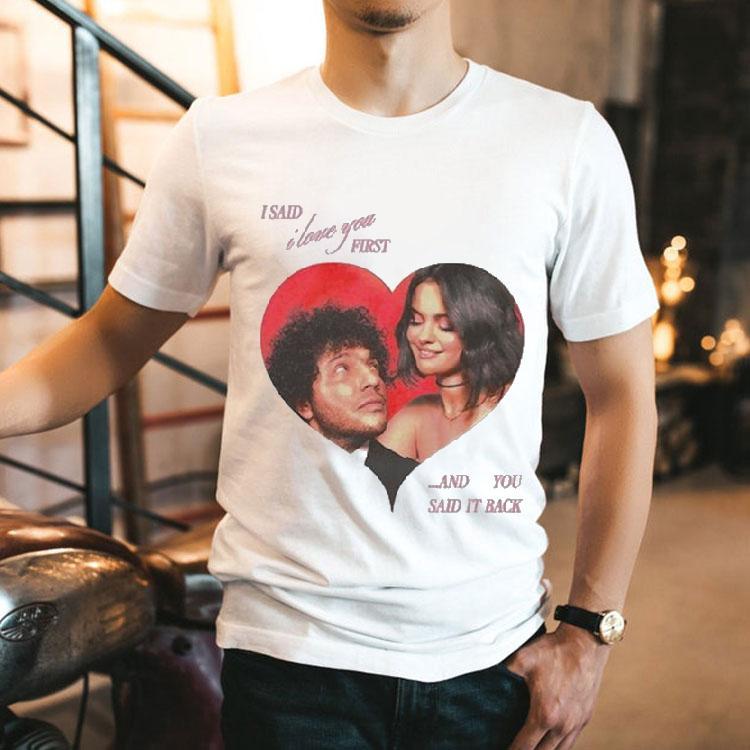 Selena Gomez recalls sweet love confession in romantic heart tshirt Selena Gomez recalls sweet love confession in romantic heart tshirt
