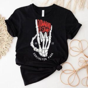 Skeleton hands design rocks Download Fest 2022 lineup tshirt