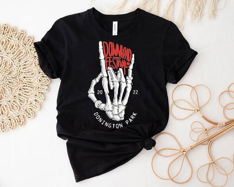 Skeleton hands design rocks Download Fest 2022 lineup tshirt Skeleton hands design rocks Download Fest 2022 lineup tshirt