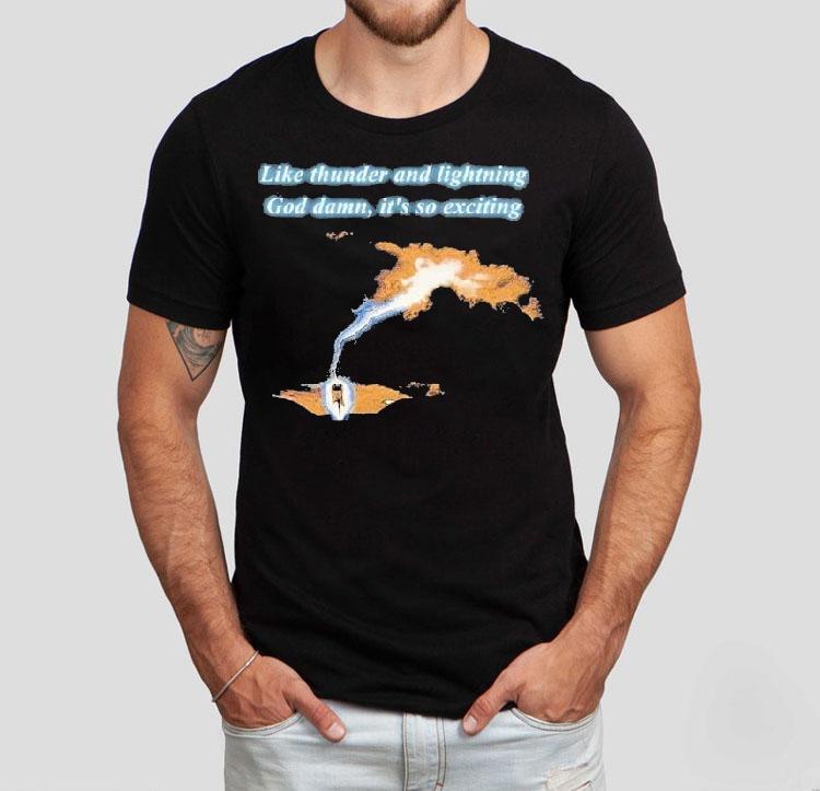 Thin Lizzy Rocks With Thunderous Energy On This Epic T-Shirt Thin Lizzy Rocks With Thunderous Energy On This Epic T-Shirt