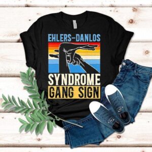 Unique hand gesture design for EDS awareness t-shirt
